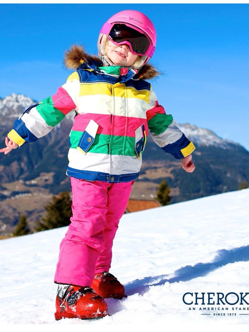 Cherokee Hot Pink Kids Snow Pants